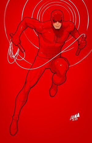 [Daredevil / Punisher - Devil's Trigger No. 4 (Cover J - David Nakayama Full Art Color Block Red Incentive)]