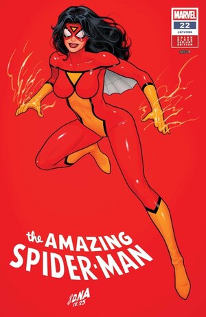 [Amazing Spider-Man (series 7) No. 22 (Cover C - David Nakayama Color Block Red Variant]