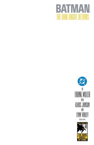 [Batman: The Dark Knight Returns 1 Facsimile Edition (Cover E - Blank)]