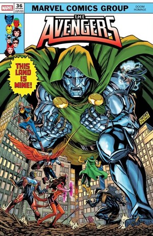 [Avengers (series 8) No. 36 (Cover B - Cory Smith Doom Homage Variant)]