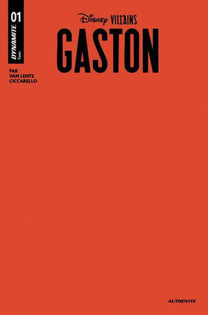 [Disney Villains: Gaston #1 (Cover L - Red Blank Authentix)]
