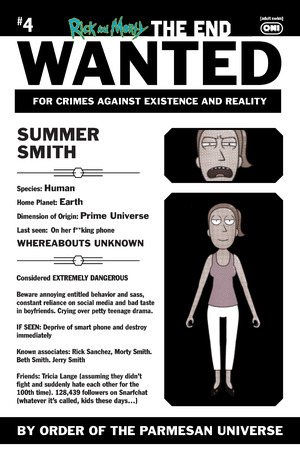 [Rick and Morty - The End #4 (Cover C - Phil Murphy Most Wanted Incentive)]