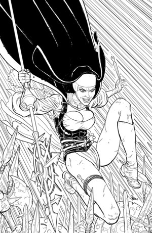 [Marian Heretic #5 (Cover C - Steve Skroce Unlimited B&W Full Art Variant)]