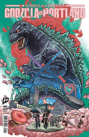 [Godzilla vs. America - Portland #1 (1st printing, Cover A - Benjamin Dewey)]