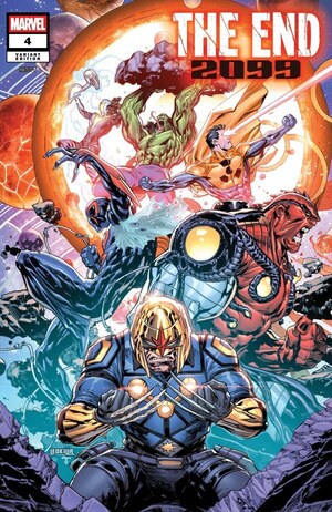 [The End 2099 No. 4 (Cover B - Ken Lashley Battle Variant)]