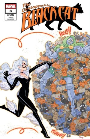 [Black Cat (series 4) No. 8 (Cover C - Marguerite Sauvage Doom Homage Variant)]