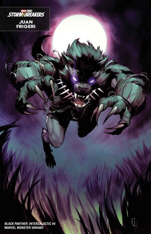 [Black Panther: Intergalactic No. 4 (Cover B - Juan Frigeri Marvel Monsters Variant)]