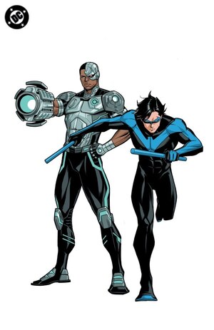 [New Titans (series 4) 33 (Cover F - Sami Basri Corner Box Spot Foil Variant)]