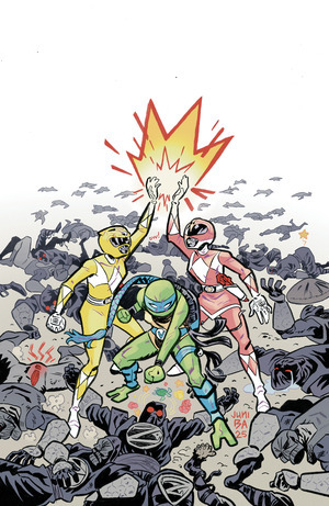 [Mighty Morphin Power Rangers / Teenage Mutant Ninja Turtles III #5 (Cover J - Juni Ba Full Art Foil Incentive)]