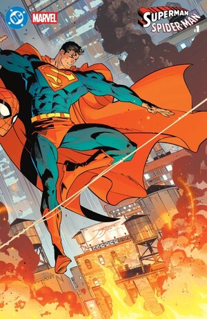 [DC / Marvel: Superman / Spider-Man 1 (1st printing, Cover X - Jorge Jimenez Wraparound Variant)]