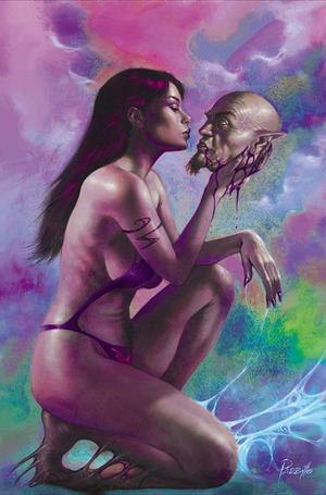 [Vampirella (series 9) #12 (Cover O - Lucio Parrillo Full Art Ultraviolet Incentive)]