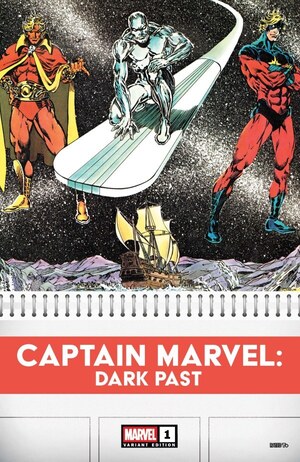 [Captain Marvel - Dark Past No. 1 (Cover K - Jim Starlin Bicentennial Calendar Hidden Gem Incentive)]