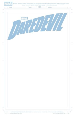 [Daredevil (series 9) No. 1 (1st printing, Cover G - Blue Line Blank)]