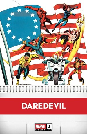 [Daredevil (series 9) No. 1 (1st printing, Cover M - Sal Buscema Bicentennial Calendar Hidden Gem Incentive)]