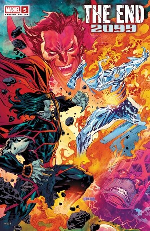 [The End 2099 No. 5 (Cover B - Ken Lashley Battle Variant)]