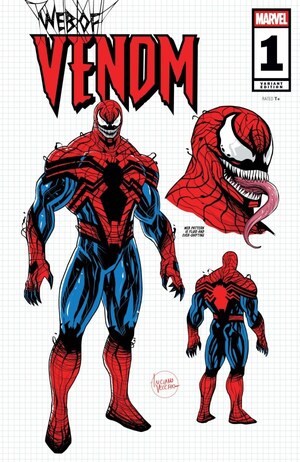 [Web of Venom (series 2) No. 1 (1st printing, Cover L - Luciano Vecchio Character Design Incentive)]