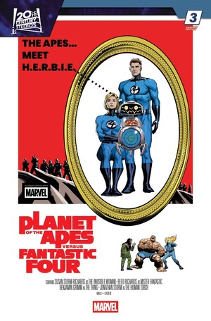 [Planet of the Apes vs. Fantastic Four No. 3 (Cover C - Pete Woods Movie Homage Variant)]