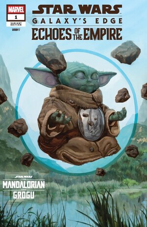 [Star Wars: Galaxy's Edge - Echoes of the Empire No. 1 (Cover E - E.M. Gist Mandalorian & Grogu Variant)]