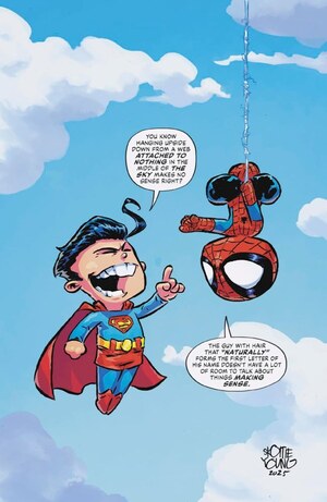 [Marvel / DC: Spider-Man / Superman No. 1 (1st printing, Cover I - Skottie Young Full Art Variant)]