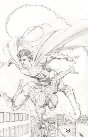 [Marvel / DC: Spider-Man / Superman No. 1 (1st printing, Cover V - Greg Capullo Full Art Sketch Incentive)]