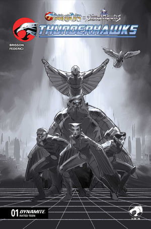 [Thundercats X Silverhawks - Thundercats #1 (Cover J - Marco Failla B&W Incentive)]