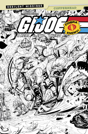 [G.I. Joe: A Real American Hero - Sssilent Missions: Copperhead #1 (Cover C - Howard Porter B&W Incentive)]