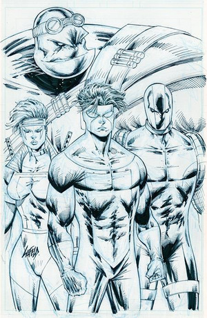 [Youngblood (series 6) #5 (Cover H - Rob Liefeld B&W Invincible Team Up Variant)]