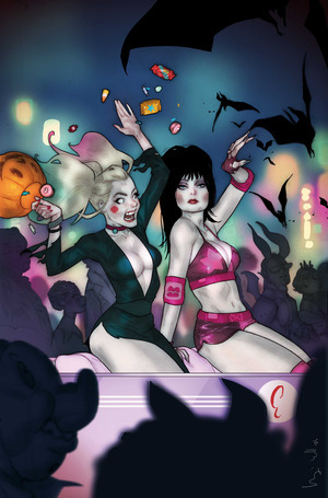 [Harley Quinn X Elvira #6 (Cover I - Ben Caldwell Full Art Incentive)]