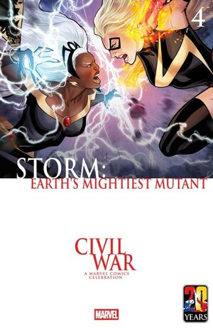 [Storm - Earth's Mightiest Mutant No. 4 (Cover B - Lucas Werneck Civil War Celebration Variant)]