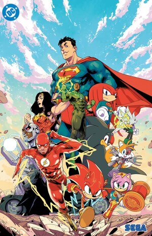 [DC x Sonic the Hedgehog - Metal Legion 1 (Cover E - Pablo M. Collar Foil)]