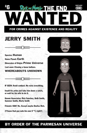 [Rick and Morty - The End #6 (Cover C - Phil Murphy Most Wanted Incentive)]