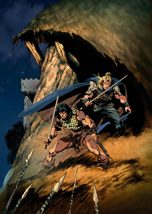 [Conan and Dragonero #1 (Cover D - Roberto De La Torre Full Art Variant)]