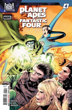 [Planet of the Apes vs. Fantastic Four No. 4 (Cover A - Greg Land)]