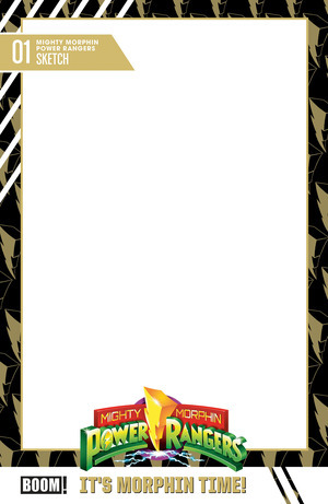[Mighty Morphin Power Rangers (series 2) #1 (1st printing, Cover D - Blank Trading Card)]