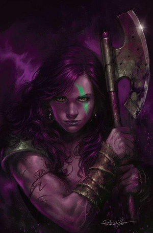 [Red Sonja: She-Devil with a Sword #2 (Cover Q - Lucio Parrillo Full Art Ultraviolet Incentive)]