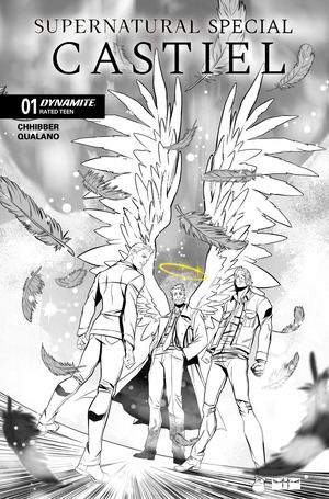 [Supernatural Special: Castiel #1 (Cover H - Pasquale Qualano Line Art Incentive)]