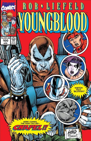 [Youngblood #100 (1st printing, Cover G - Rob Liefeld & Todd McFarlane Retro Variant)]