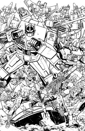 [G.I. Joe (series 13) #23 (Cover G - Tom Reilly B&W Energon Universe 3rd Anniversary Connecting Variant)]