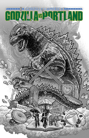 [Godzilla vs. America - Portland #1 (2nd printing)]