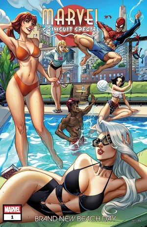 [Marvel Swimsuit Special - Brand New Beach Day No. 1 (Cover A - J. Scott Campbell Wraparound)]