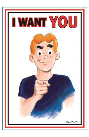 [Archie Comics Celebrates America's 250th #1 (Cover A - Dan Parent Uncle Sam Poster Full Art Foil)]
