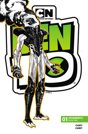 [Ben 10 (series 2) #1 (3rd printing, Cover B - Robert Carey B&W Incentive)]