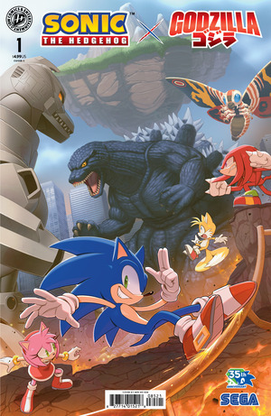 [Sonic the Hedgehog x Godzilla #1 (Cover C - Min Ho Kim)]