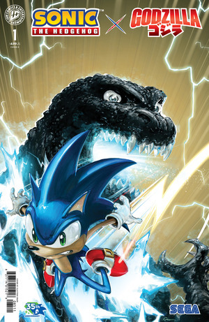 [Sonic the Hedgehog x Godzilla #1 (Cover D - Clayton Crain)]