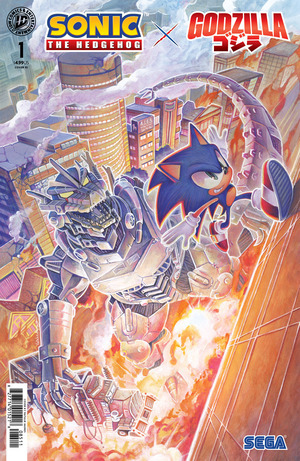 [Sonic the Hedgehog x Godzilla #1 (Cover F - Natalie Haines Foil Incentive)]
