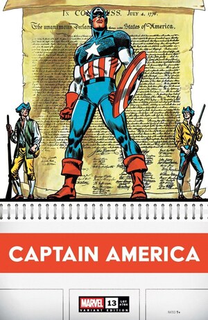 [Captain America (series 11) No. 13 (Cover J - John Romita Sr. Bicentennial Calendar Hidden Gem Incentive)]