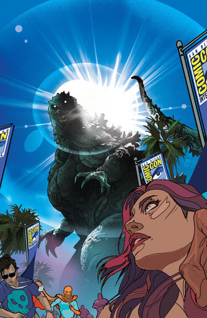 [Godzilla vs. America - San Diego #1 (Cover D - Christian Ward Full Art Incentive)]