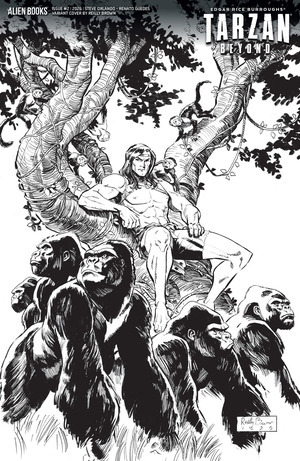 [Tarzan Beyond #2 (Cover D - Reilly Brown B&W Variant)]