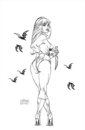 [Vampirella (series 10) #4 (Cover O - Joseph Michael Linsner Line Art Full Art Incentive)]