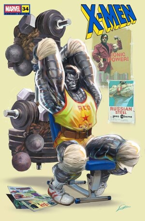 [X-Men (series 7) No. 34 (1st printing, Cover B - Alexander Lozano '80s Colossus Variant)]